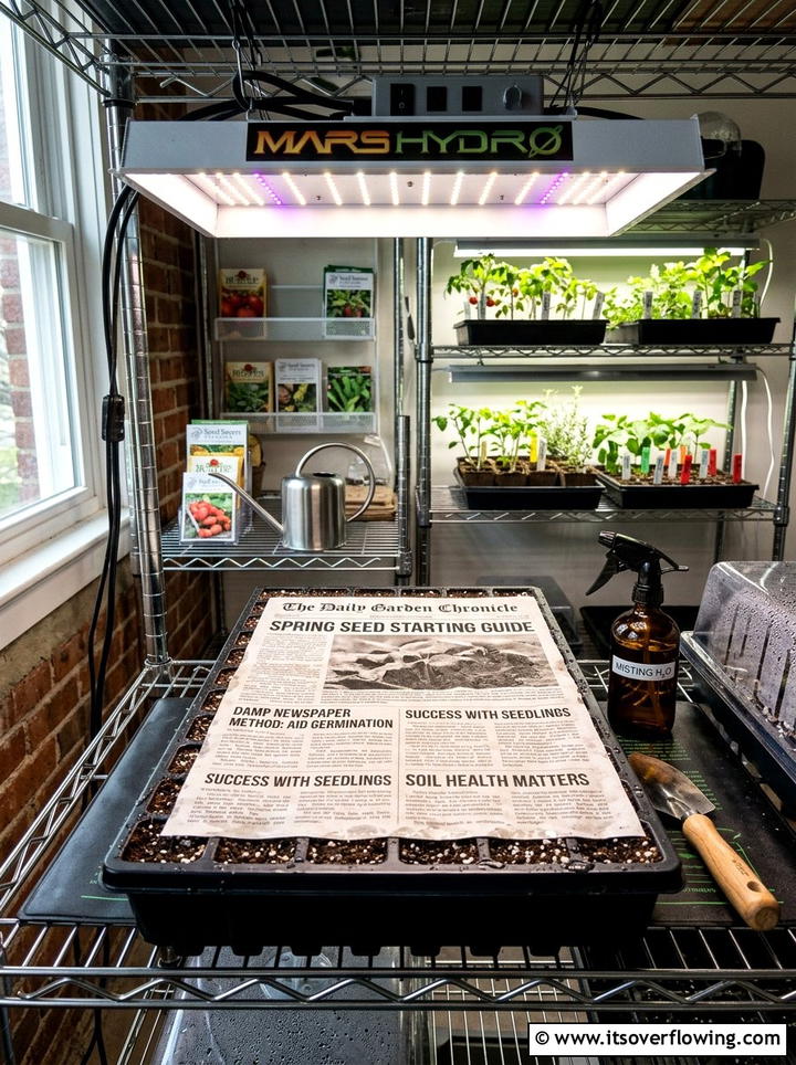 Newspaper Seed Germination Cover - 25 recycled garden ideas with old newspapers