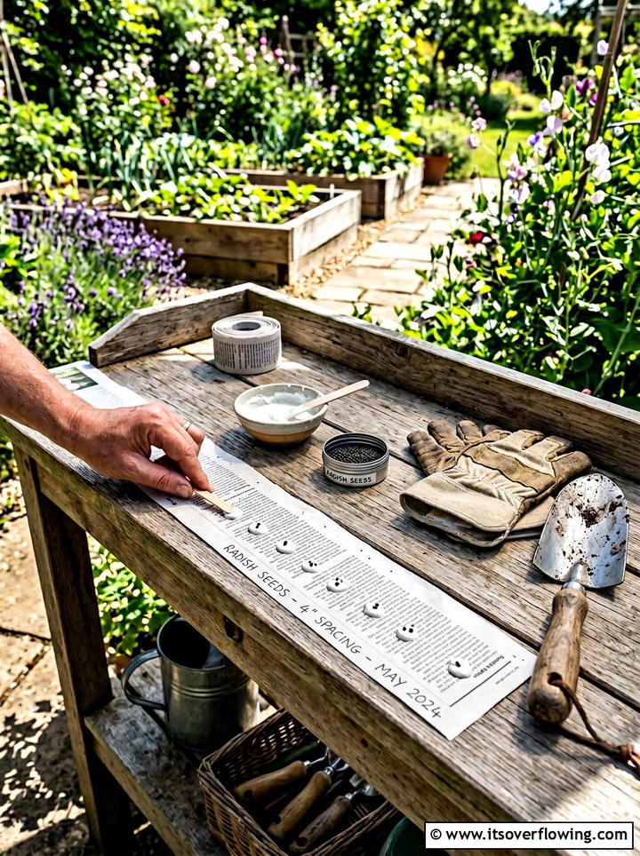 Newspaper Seed Tape - 25 recycled garden ideas with old newspapers