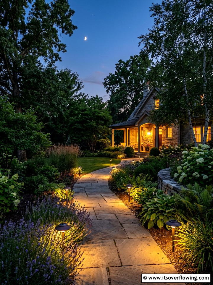Night Garden Lighting - 25 garden design ideas for pet friendly yards