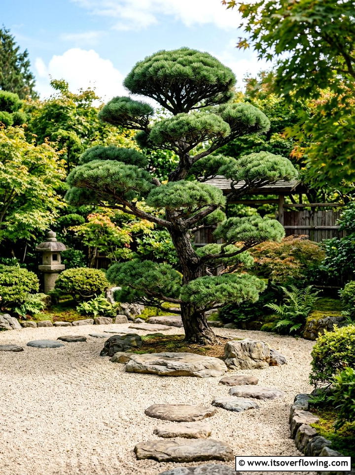 Niwaki Pine - 25 garden ideas for japanese style