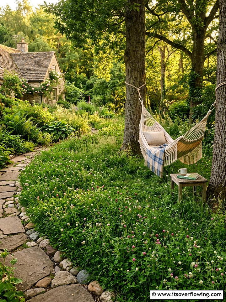 No mow clover lawn - 25 backyard ideas with clover lawn