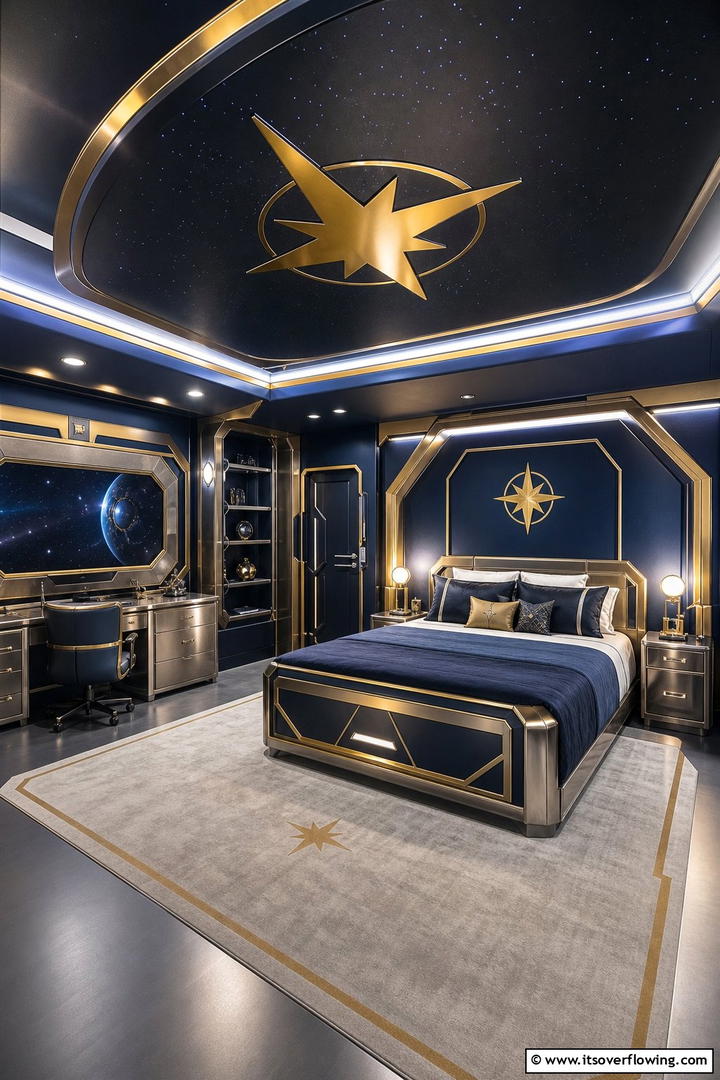 Nova Corps Galactic Room - 20 Marvel Bedroom Ideas for Superhero Fans