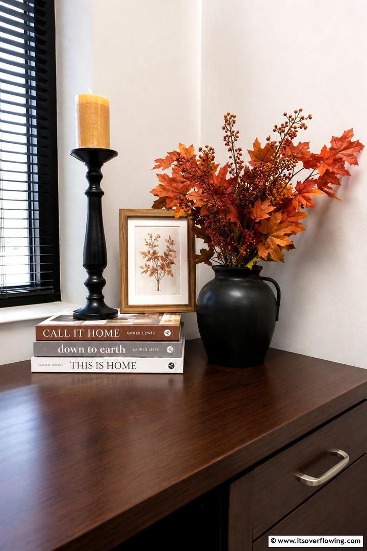 Office Desk Corner Fall Display - 50 Fall Office Decor Ideas for A Sleek, Calm Workspace