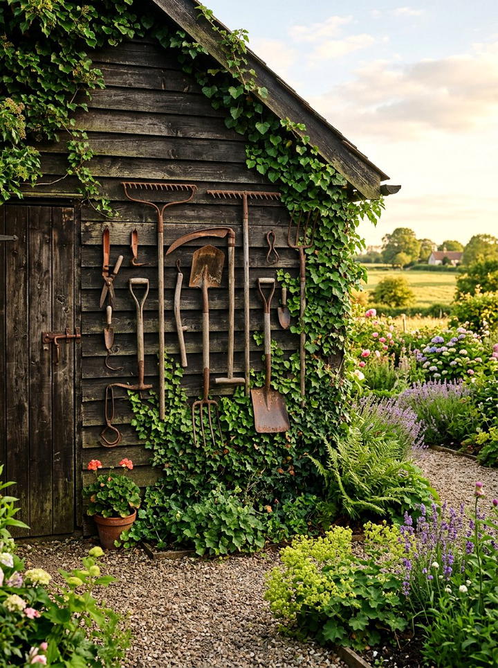 Old Door Screen - 25 backyard decorating ideas with antique finds