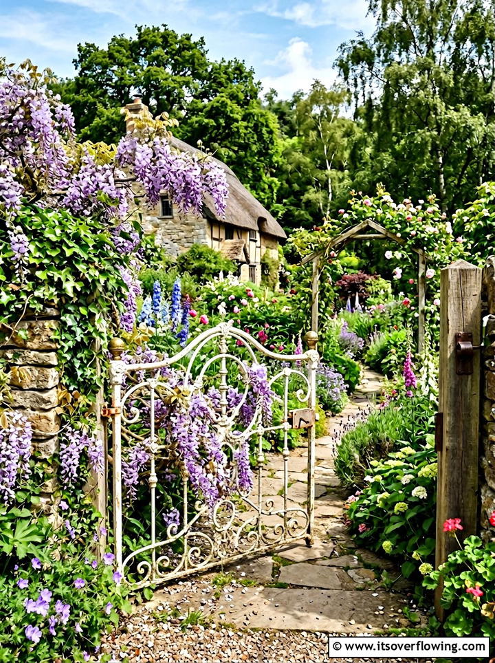Old Headboard Garden Gate - 25 upcycled garden ideas with privacy screens
