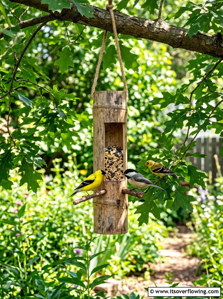 Old Ladder Plant Stand - 25 garden ideas on a budget