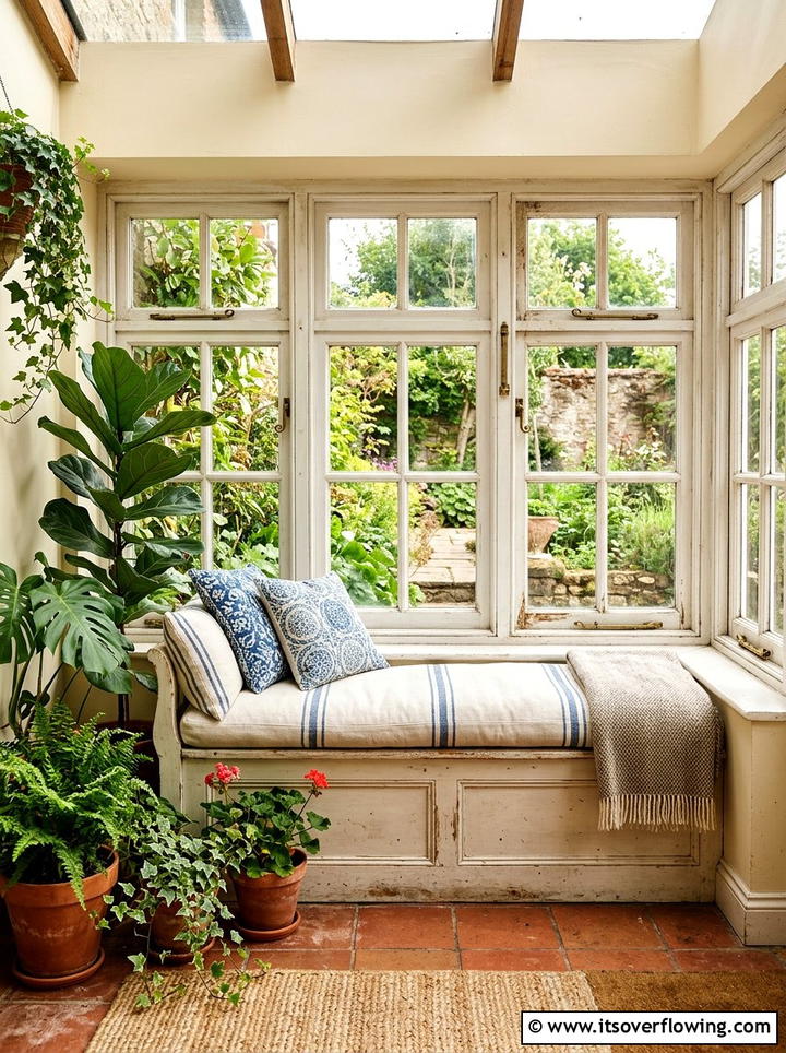 Old Window Bench - 25 reusing old things ideas for benches