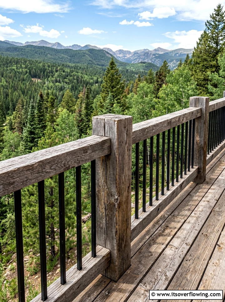 Old Wood Deck Railing - 25 backyard decorating ideas with reclaimed wood projects
