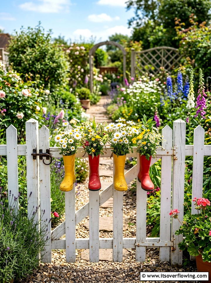Old Wooden Chair Gate - 25 reusing old things ideas for gate decor