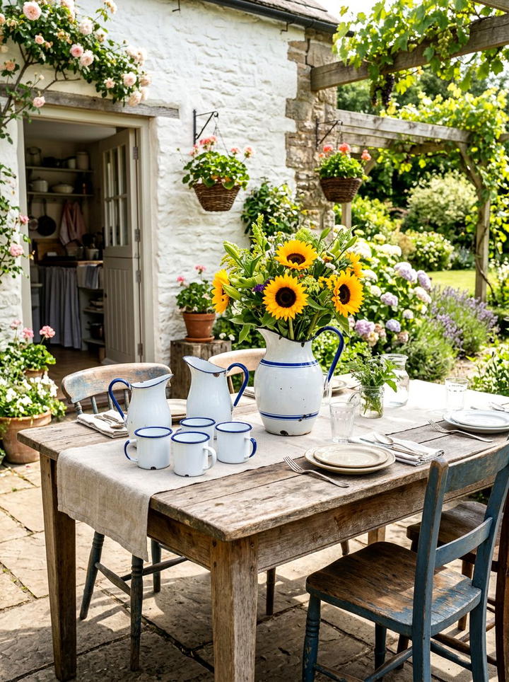 Old Wooden Ladder - 25 backyard decorating ideas with antique finds