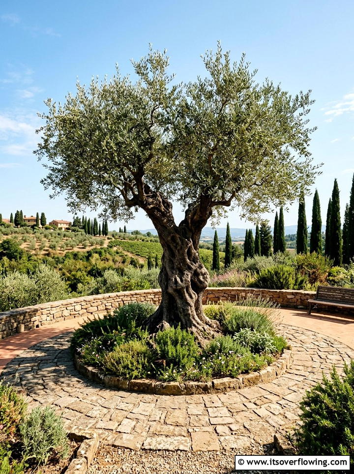Olive Tree Focal Point - 25 garden ideas for mediterranean style