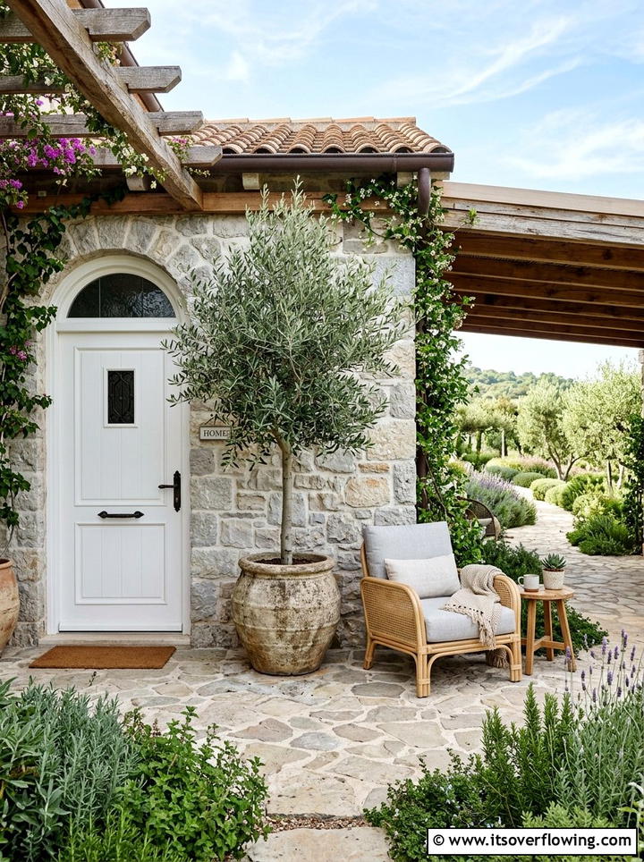 Olive Tree Front Porch - 25 front porch ideas with neutral decor