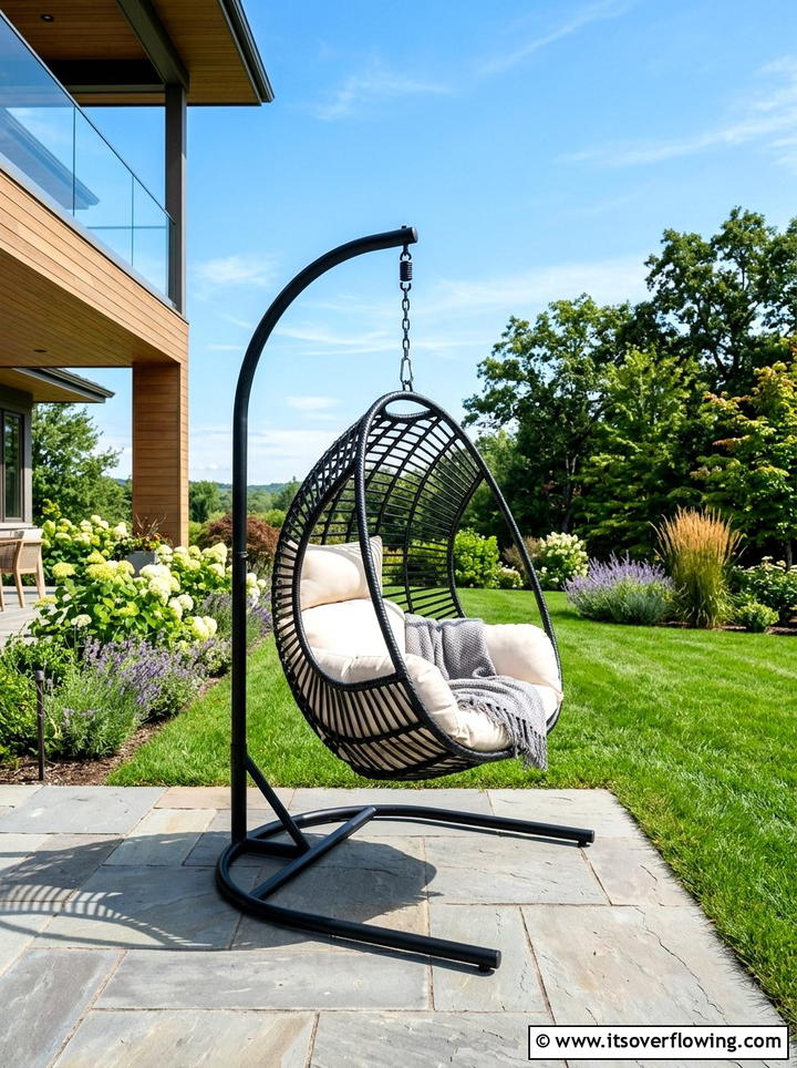 Open Air Porch Hanging Chair - 25 front porch ideas with hanging chair