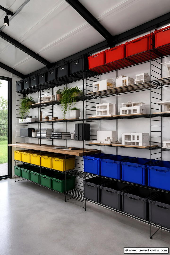 Open Concept Shelving System - 30 Shed Shelving Ideas for Optimal Storage Solutions