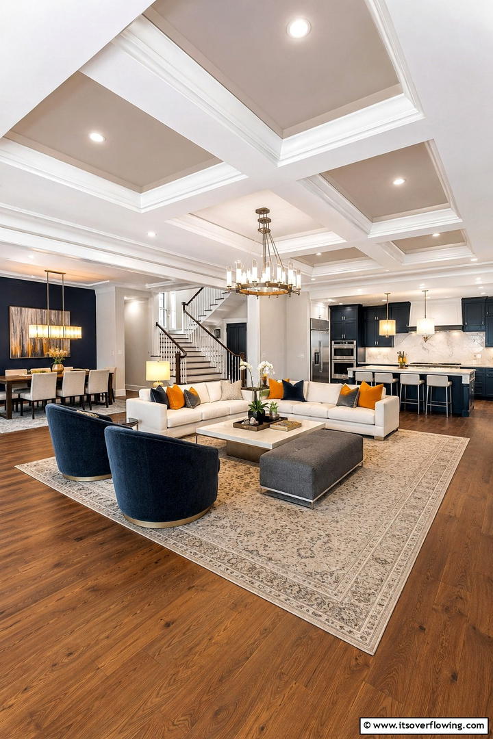 Open Floor Plans with Zoning - 30 Modern Ranch House Ideas for Contemporary Country Living