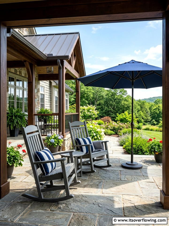 Open front porch - 25 front porch ideas with rocking chairs