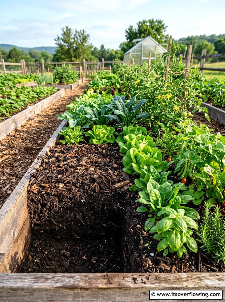 Organic Compost And Mulch Layering - 25 cheap garden ideas with mulch