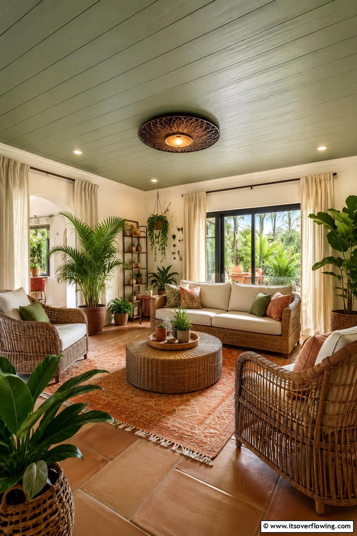 Organic Natural Hues - 30 Shiplap Ceiling Ideas to Add Farmhouse Charm Anywhere