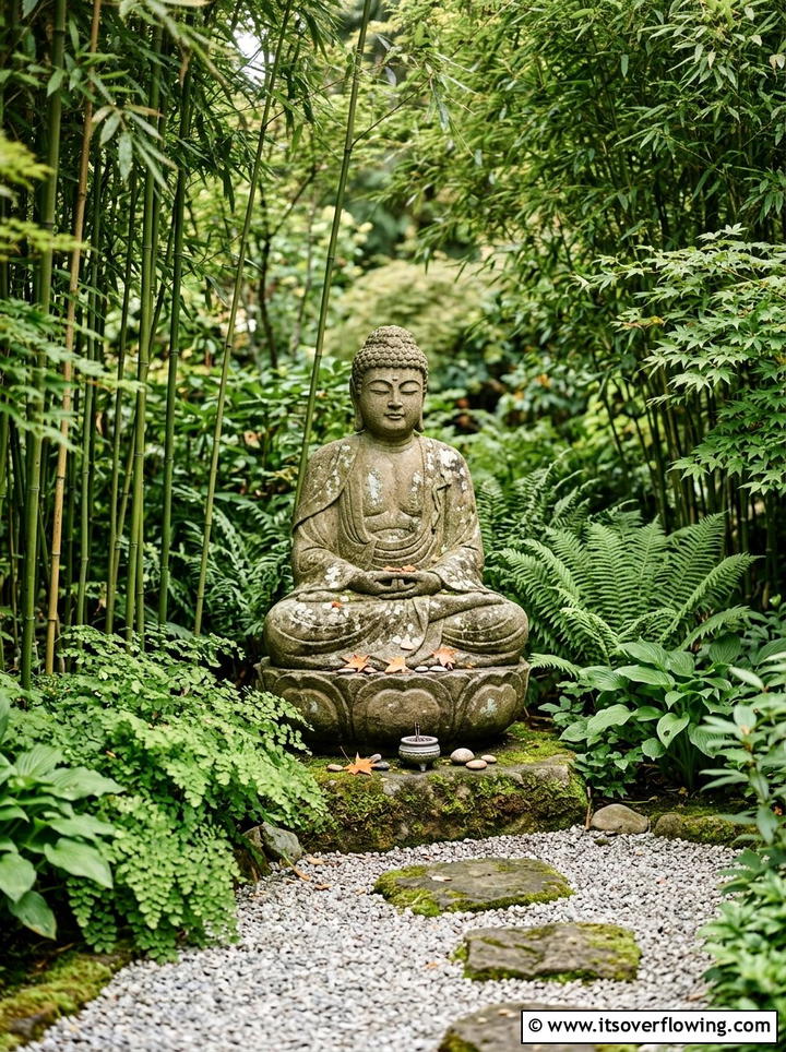 Ornamental Garden Statue - 25 garden decor ideas for relaxing spaces