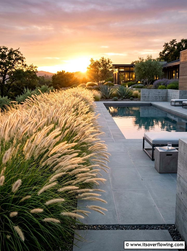 Ornamental Grass Border - 25 garden ideas with border plants