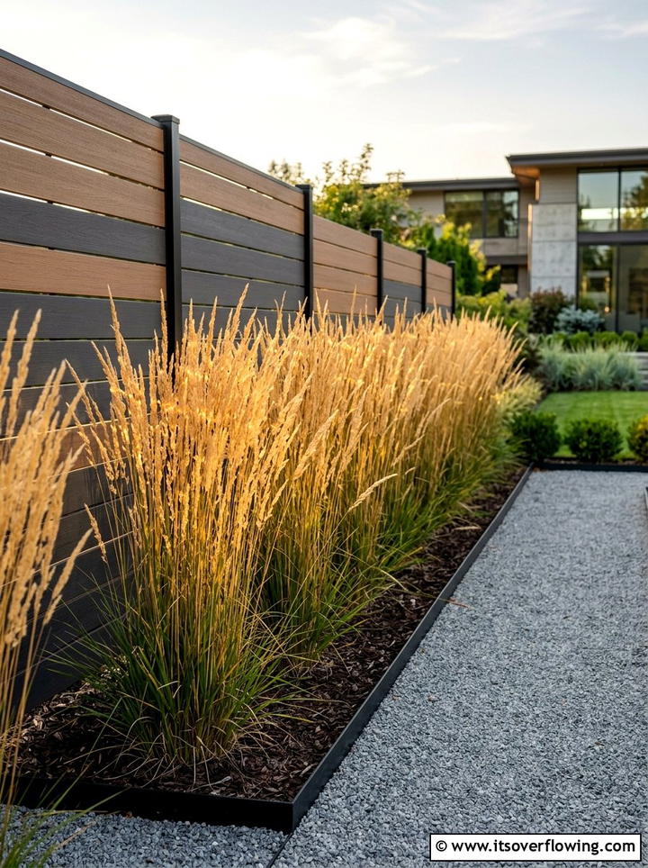 Ornamental Grass Border - 25 garden design ideas for modern landscapes