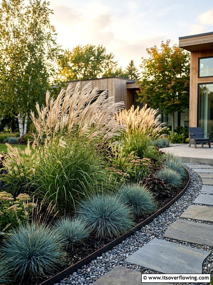 Ornamental Grass Landscaping - 25 garden ideas for curb appeal
