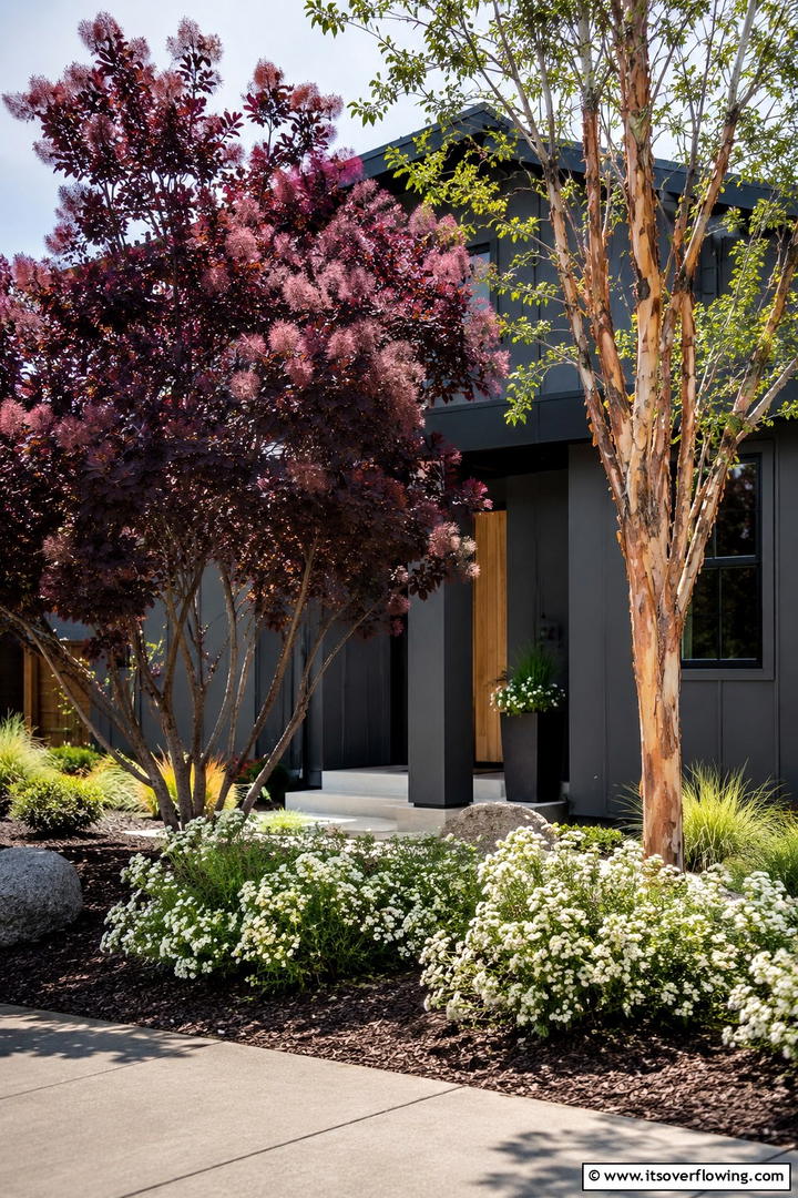 Ornamental Tree Highlights - 30 Tree Landscaping Ideas for Shade, Privacy, and Curb Appeal