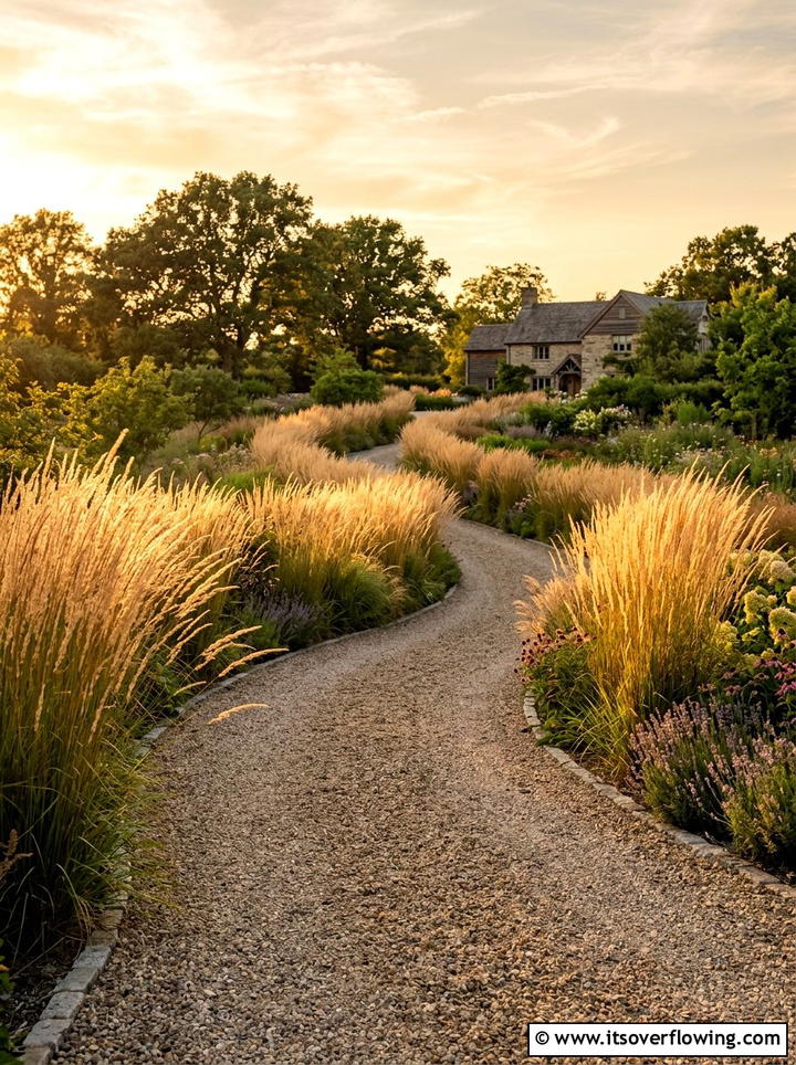 Ornamental grass driveway - 25 garden design ideas for driveways
