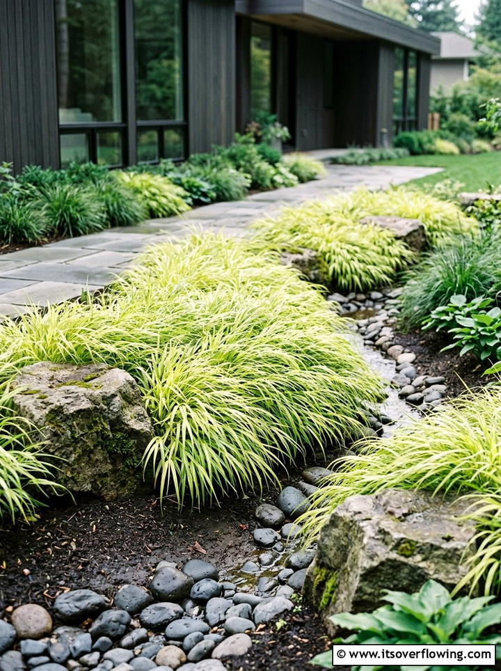 Ornamental grass moisture - 25 garden ideas for rainy climate