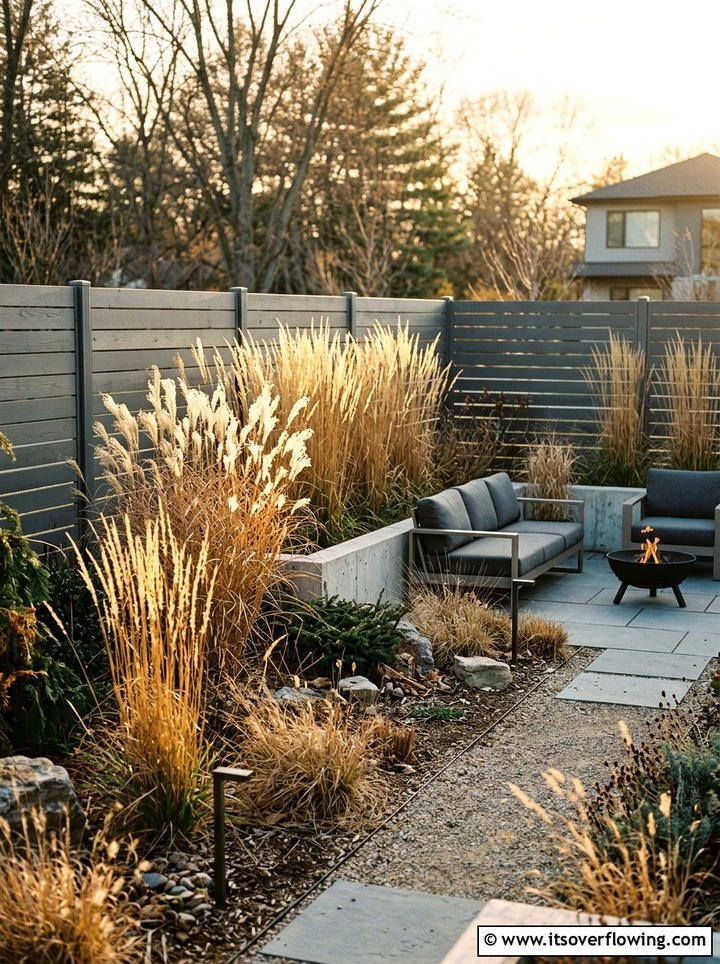 Ornamental grasses with winter interest - 25 small garden ideas for year round color