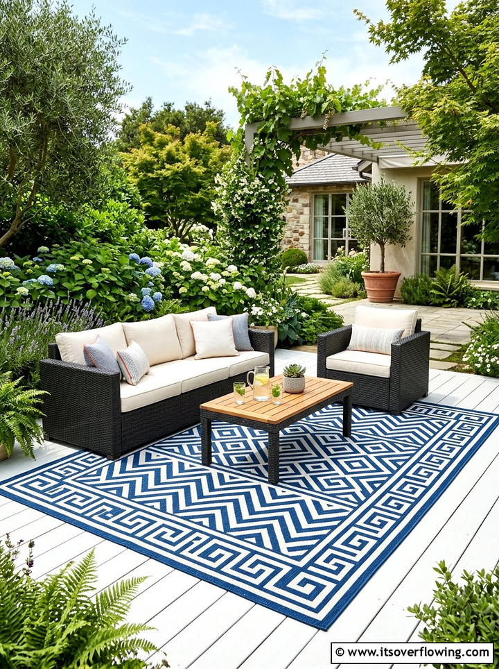 Outdoor Area Rug - 25 garden decor ideas for backyards