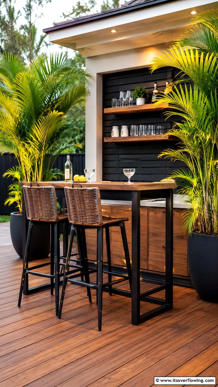 Outdoor Bar Sets for Entertaining - 20 Garden Furniture Ideas to Create a Beautiful Outdoor Space