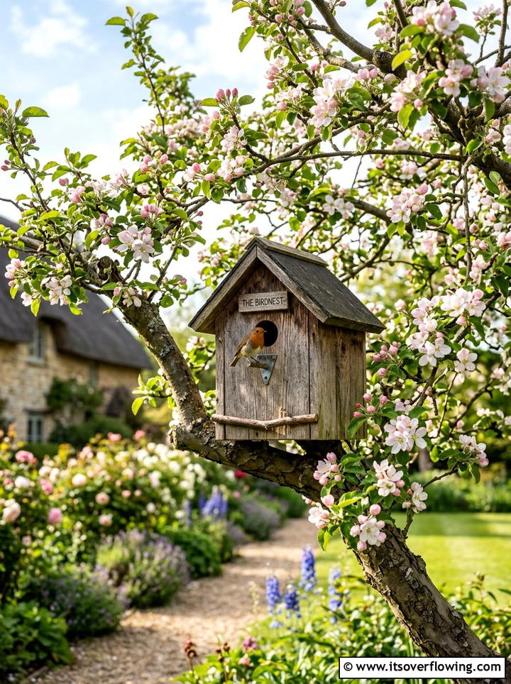 Outdoor Birdhouse - 25 upcycled garden ideas with old fence boards