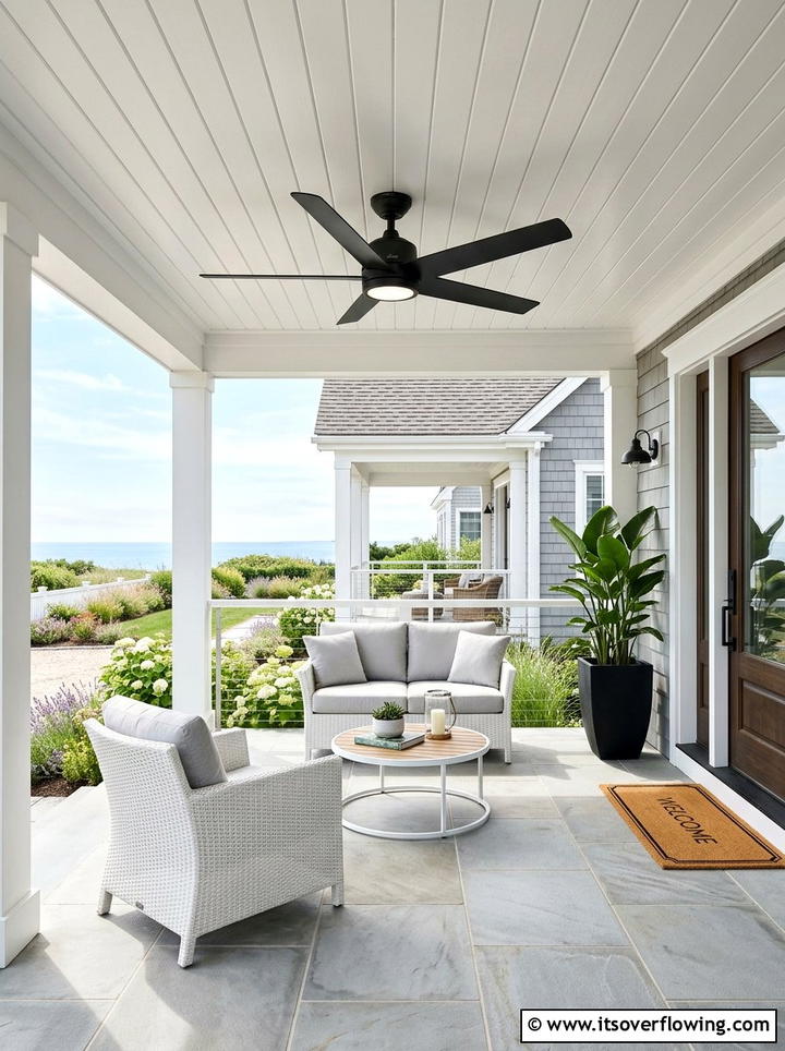 Outdoor Ceiling Fan - 25 front porch ideas for hot climates