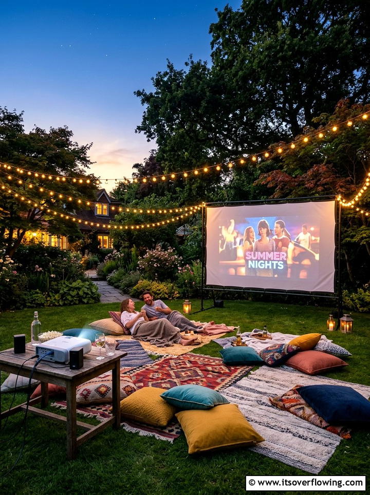 Outdoor Cinema - 25 backyard ideas for relaxing