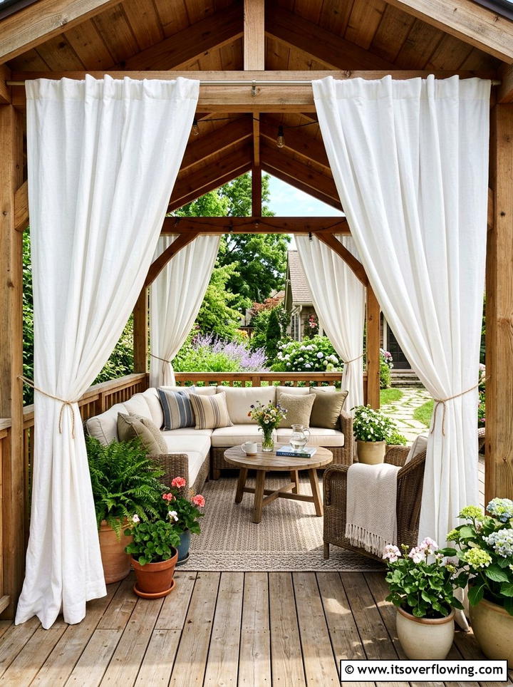 Outdoor Curtain Porch - 25 front porch ideas for covered porch