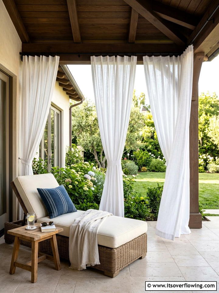 Outdoor Curtains For Patio - 25 garden decor ideas for renters