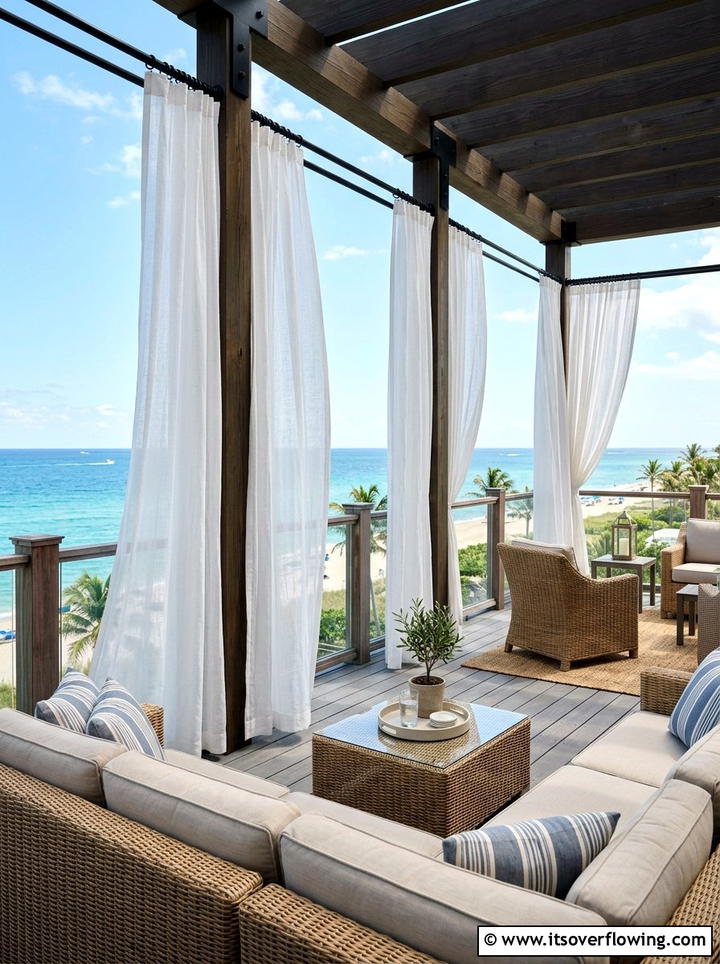 Outdoor Curtains - 25 front porch ideas diy