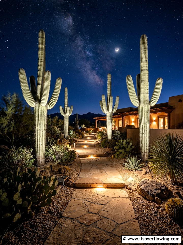 Outdoor Desert Lighting - 25 garden decor ideas for desert gardens