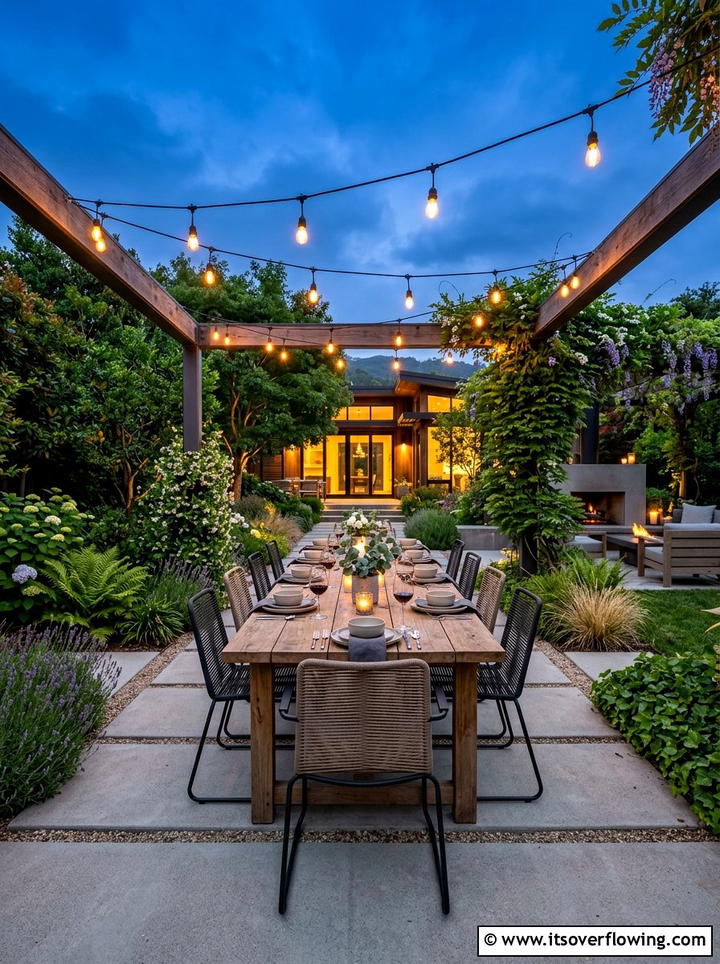 Outdoor Dining Space - 25 garden ideas with weekend projects