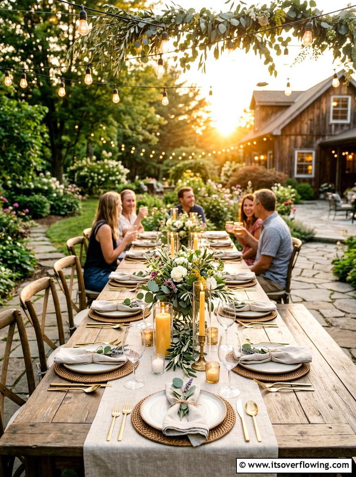 Outdoor Dining Table - 25 backyard ideas for entertaining