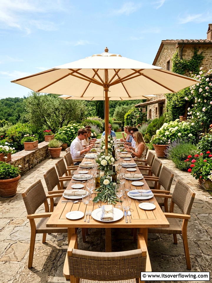 Outdoor Dining Table - 25 garden ideas for summer
