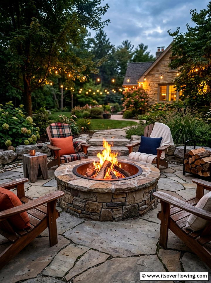 Outdoor Fire Pit - 25 garden ideas for cold climate