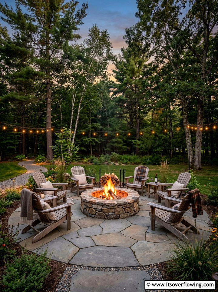 Outdoor Fire Pit Lounge - 25 garden decor ideas for large gardens