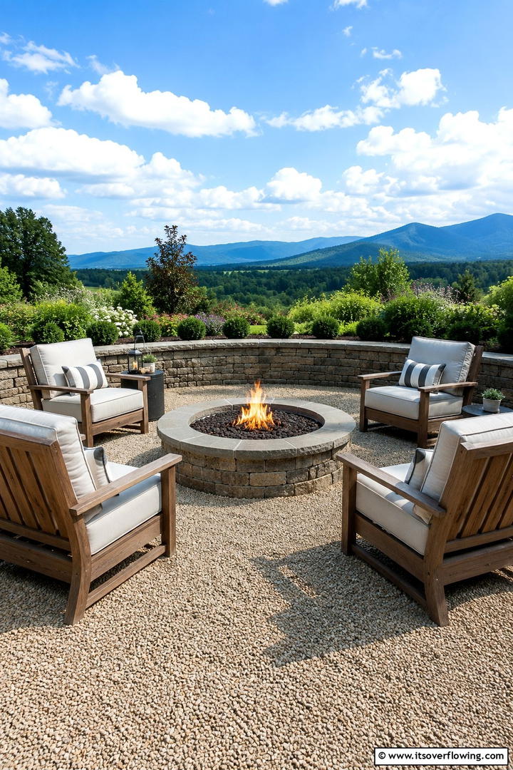 Outdoor Fire Pit Lounge - 30 Rustic Patio Ideas for a Charming Outdoor Relaxation Spot