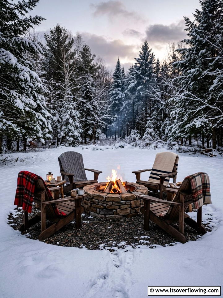 Outdoor Fire Pit Seating - 25 garden ideas for winter