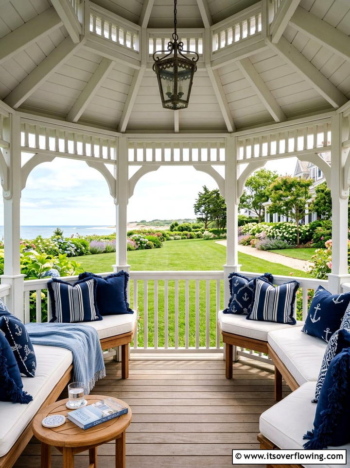 Outdoor Gazebo Decor - 25 backyard decorating ideas with pillows