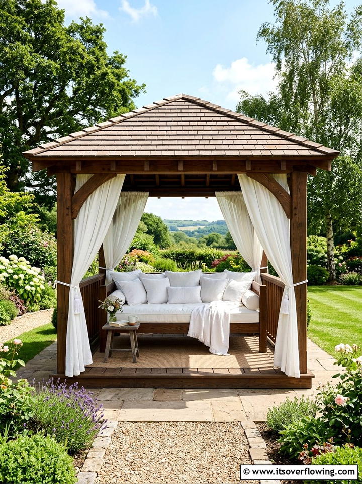 Outdoor Gazebo With Cushions - 25 garden design ideas for reading nooks