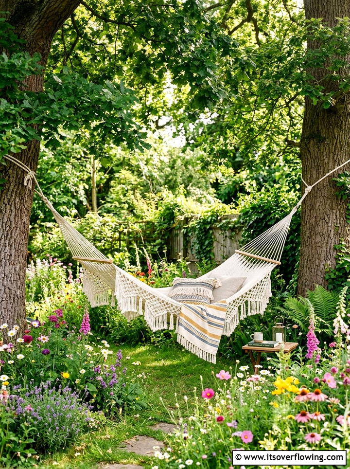 Outdoor Hammock - 25 backyard ideas for relaxing