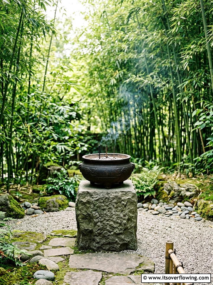 Outdoor Incense Burner - 25 garden ideas for zen spaces